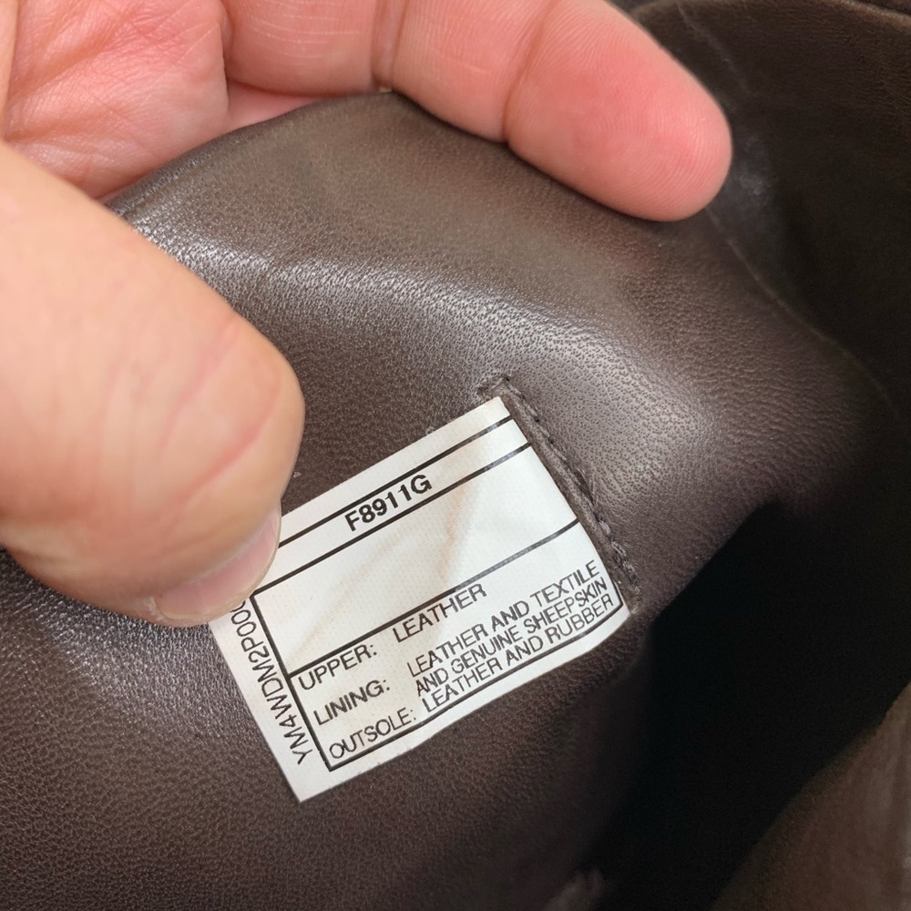 UGG Australia Amberlee Brown Leather Riding Boots - Picture 6 of 11